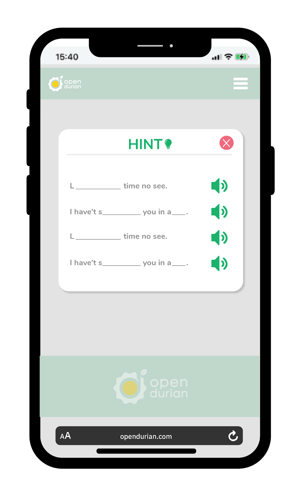 AI recording game hint feature on OpenDurian website.