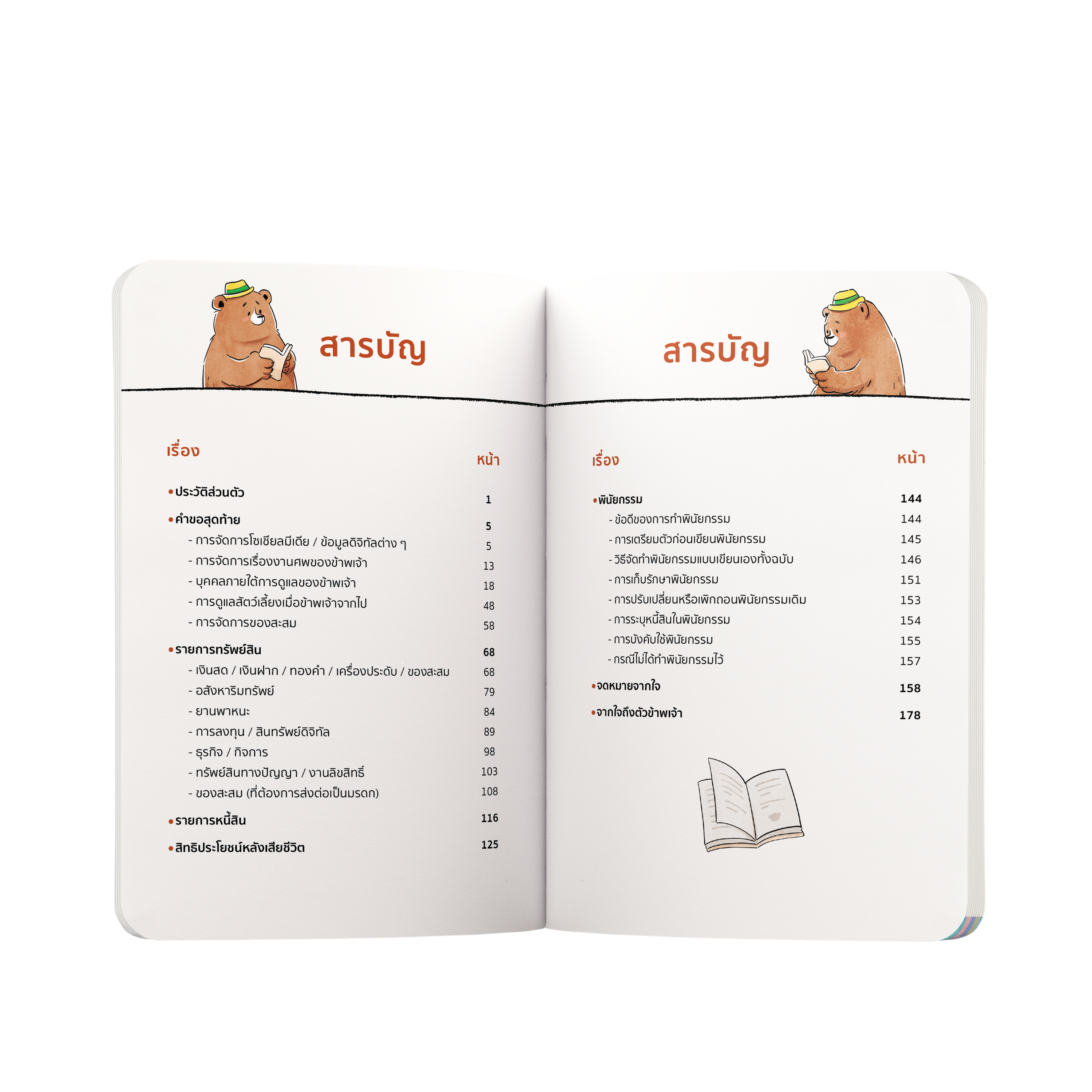 Sample table of contents from the book “My Last Book” by OpenDurian.